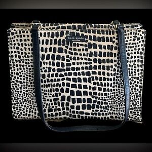 KATE SPADE GIRAFFE PRINT SHOULDER BAG